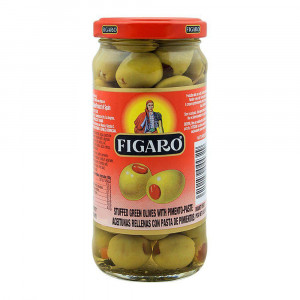 Figaro Green Olives With Pimiento Pste 240 gm