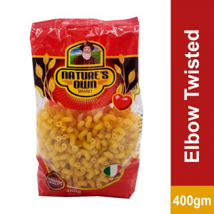 NATURES 400g ELBOW MEDIUM PASTA 400 gm