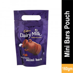 Cadbury Dairy Milk Mini Bars Pouch 160gm 1 unit