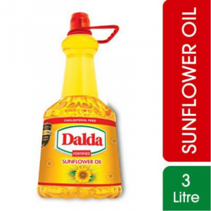 Dalda Sunflower Oil Bottle 3 ltr