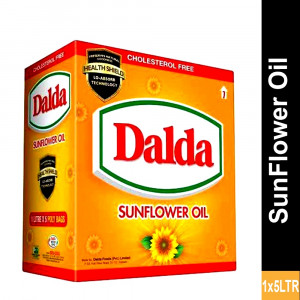 Dalda Sunflower Oil Carton (1KG x5) 1 unit