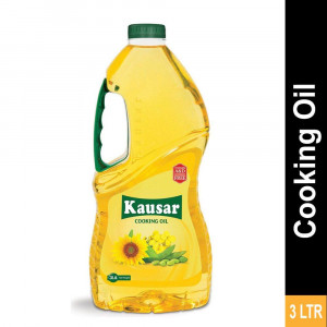 Kausar Cooking Oil 3 Litre Bottle 3 ltr