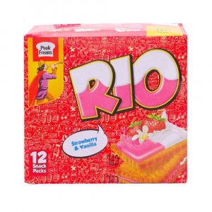 Rio Strawberry & Vanilla Snack Pack Box 1 unit