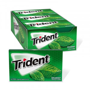 Trident Spearmint Sugar Free Gum 14 Sticks