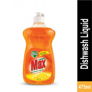 Lemon Max Anti-Bacterial Dishwash Liquid Bottle 475ml	475 ml