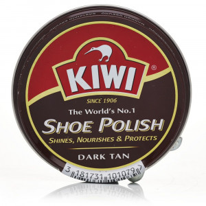 Kiwi Shoe Polish Dark Tan Brown 45 ml