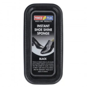 POWER PLUS SHOE SHINE SPONGE BLACK 1 unit