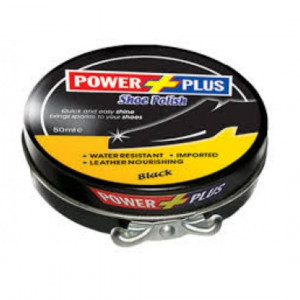 Power Plus Tin Shoe Polish Black 90 gm