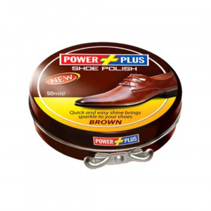 Power Plus Tin Shoe Polish Brown 44 gm