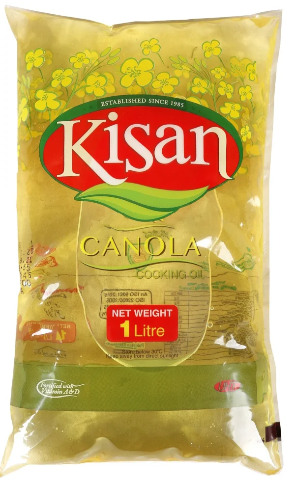 Kisan Canola Oil 1 Liter Pouch